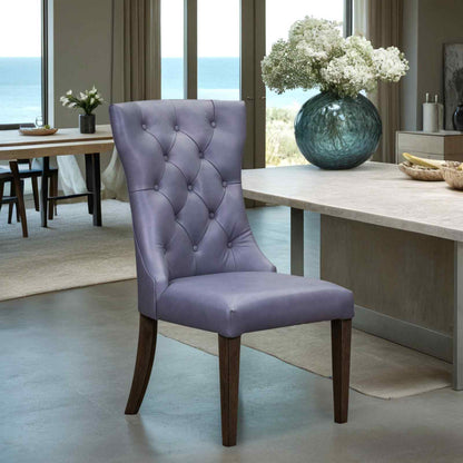Reid Leather Luxury Style Dining Chair