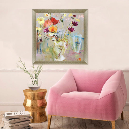 A Jug of Dahlias Multi Framed Wall Art