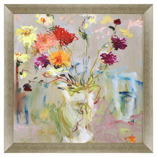 A Jug of Dahlias Multi Framed Wall Art