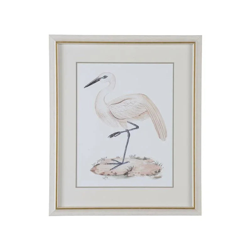A White Heron Giclee Printed Artwork-Framed Wall Art-Chelsea House-Heron III-LOOMLAN