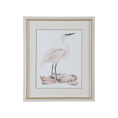 A White Heron Giclee Printed Artwork-Framed Wall Art-Chelsea House-Heron II-LOOMLAN