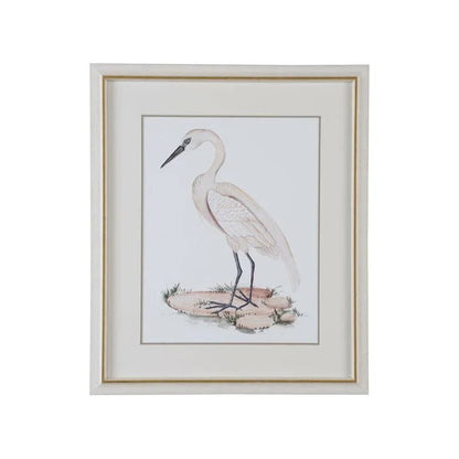 A White Heron Giclee Printed Artwork-Framed Wall Art-Chelsea House-Heron I-LOOMLAN