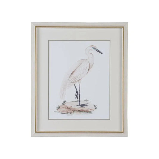 A White Heron Giclee Printed Artwork-Framed Wall Art-Chelsea House-Heron IV-LOOMLAN
