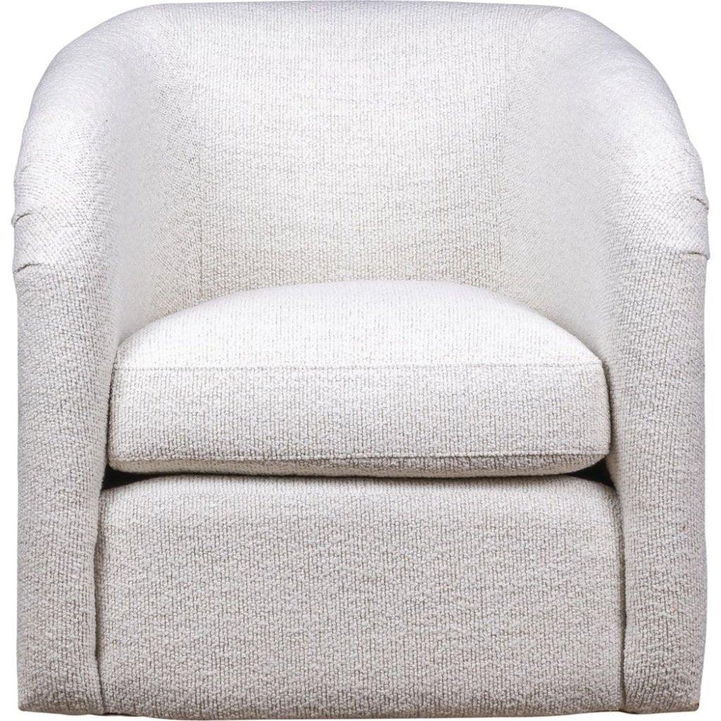 A'Buzz Leather Modern Design Swivel Chair - LOOMLAN - Olivia + Quinn - Club Chairs