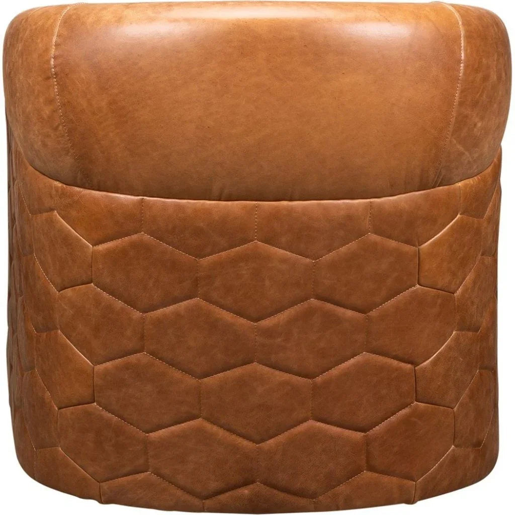 A'Buzz Leather Modern Design Swivel Chair - LOOMLAN - Olivia + Quinn - Club Chairs