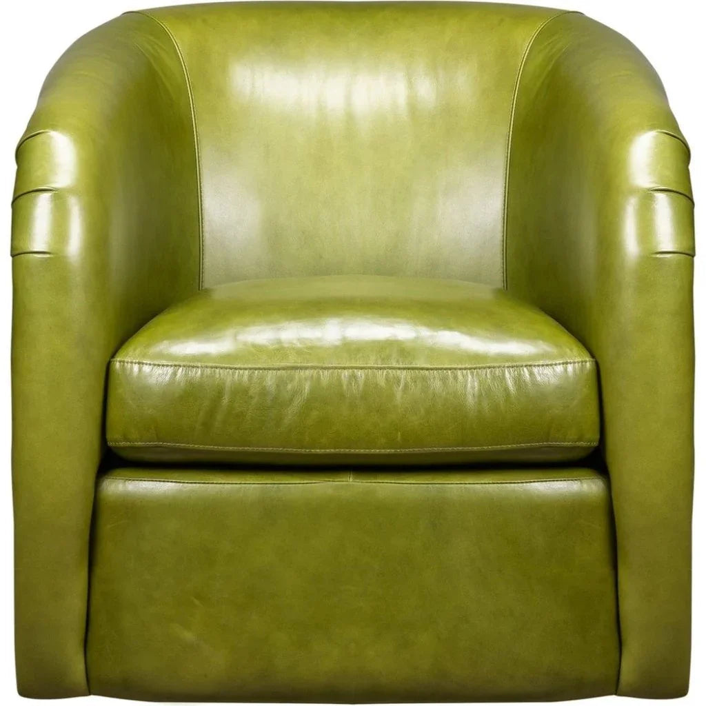 A'Buzz Leather Modern Design Swivel Chair - LOOMLAN - Olivia + Quinn - Club Chairs