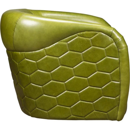 A'Buzz Leather Modern Design Swivel Chair - LOOMLAN - Olivia + Quinn - Club Chairs