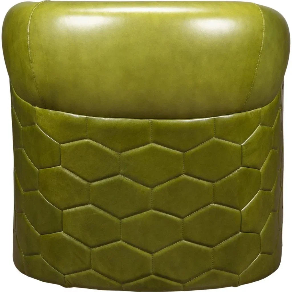 A'Buzz Leather Modern Design Swivel Chair - LOOMLAN - Olivia + Quinn - Club Chairs