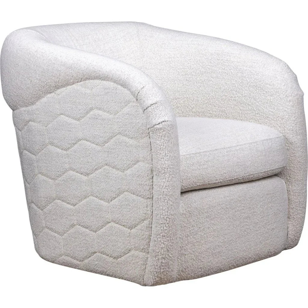 A'Buzz Leather Modern Design Swivel Chair - LOOMLAN - Olivia + Quinn - Club Chairs