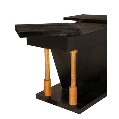 Fleming Wooden Black Console Table