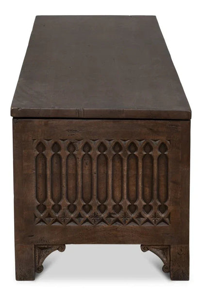 Aarush Wooden Brown Trunk - LOOMLAN - Sarreid - Trunks