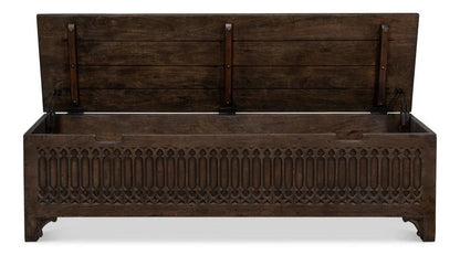 Aarush Wooden Brown Trunk - LOOMLAN - Sarreid - Trunks