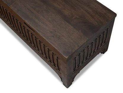 Aarush Wooden Brown Trunk - LOOMLAN - Sarreid - Trunks
