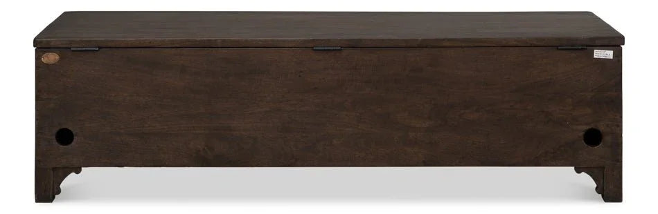 Aarush Wooden Brown Trunk - LOOMLAN - Sarreid - Trunks