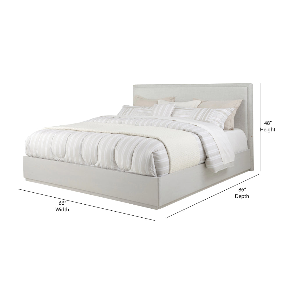 Abaco Performance Fabric White Bed