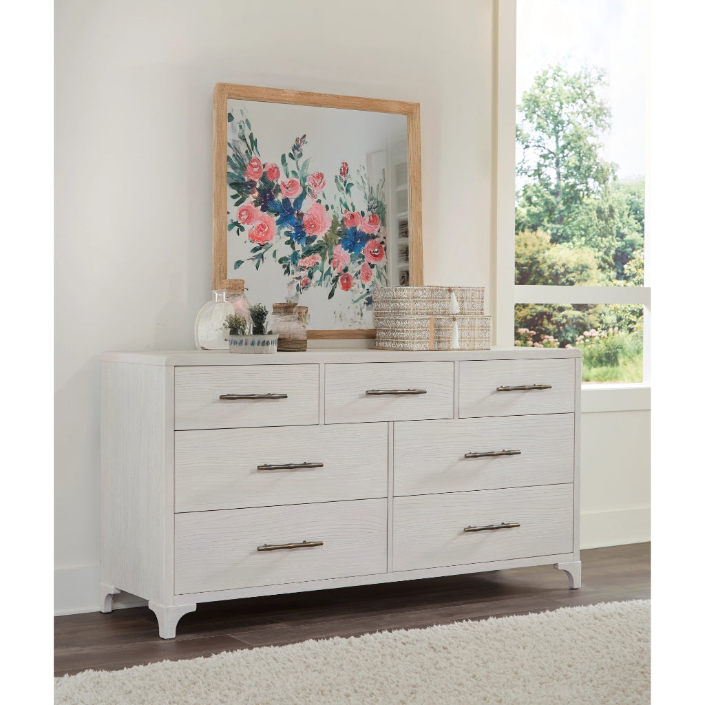 Abaco Seven Drawers White Dresser-Dressers-Panama Jack-LOOMLAN