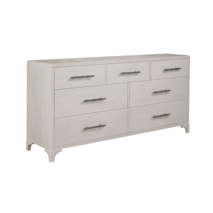 Abaco Seven Drawers White Dresser-Dressers-Panama Jack-LOOMLAN