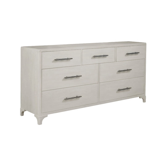 Abaco Seven Drawers White Dresser-Dressers-Panama Jack-LOOMLAN
