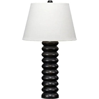 Abacus Hand-Carved Wooden Table Lamp