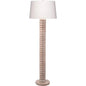 Abacus Wood Floor Lamp With Linen Shade-Floor Lamps-Jamie Young-LOOMLAN