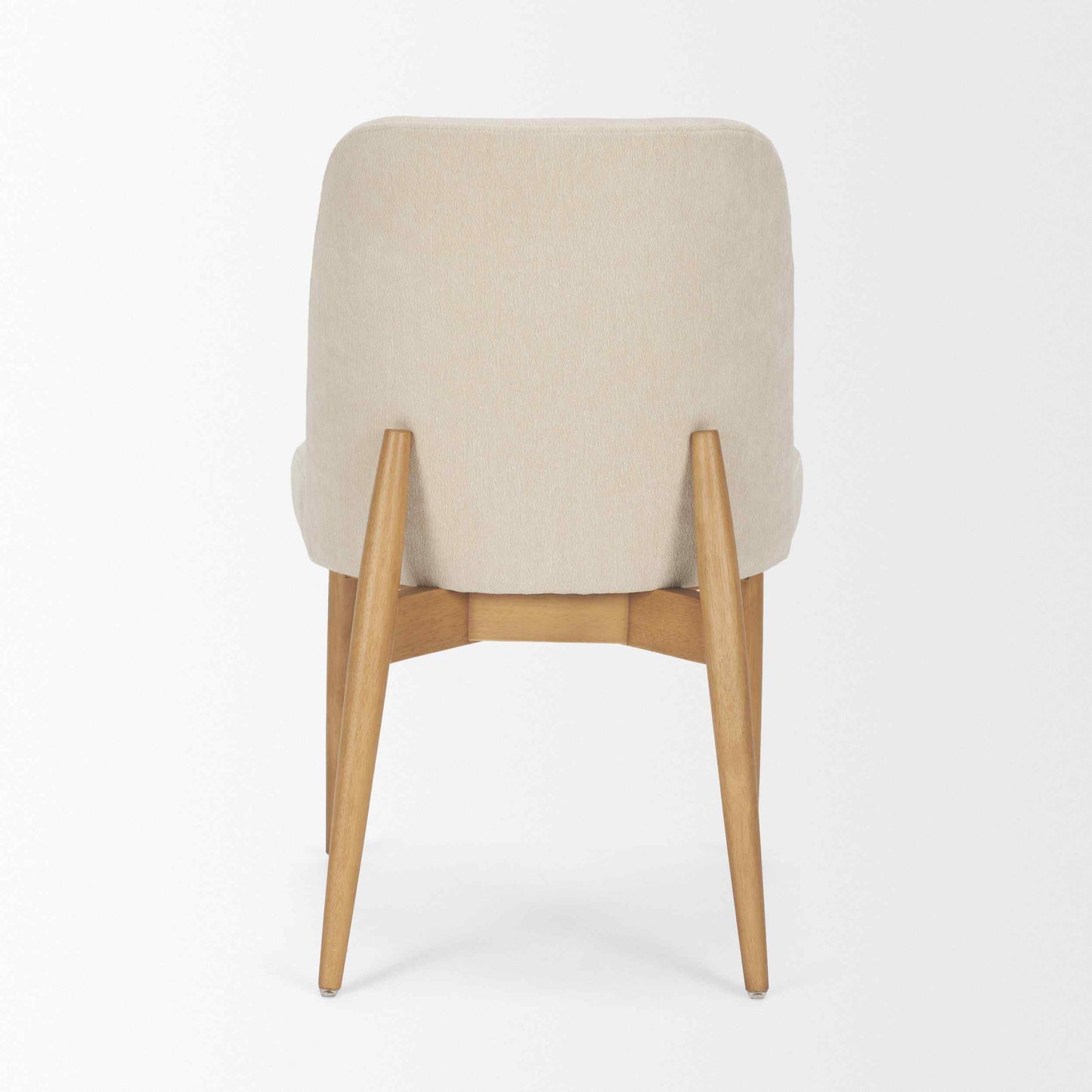 Abbie Leather Armless Dining Chair 2PC