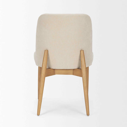 Abbie Leather Armless Dining Chair 2PC