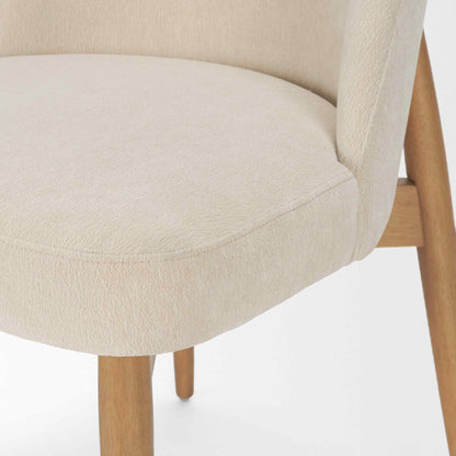 Abbie Leather Armless Dining Chair 2PC