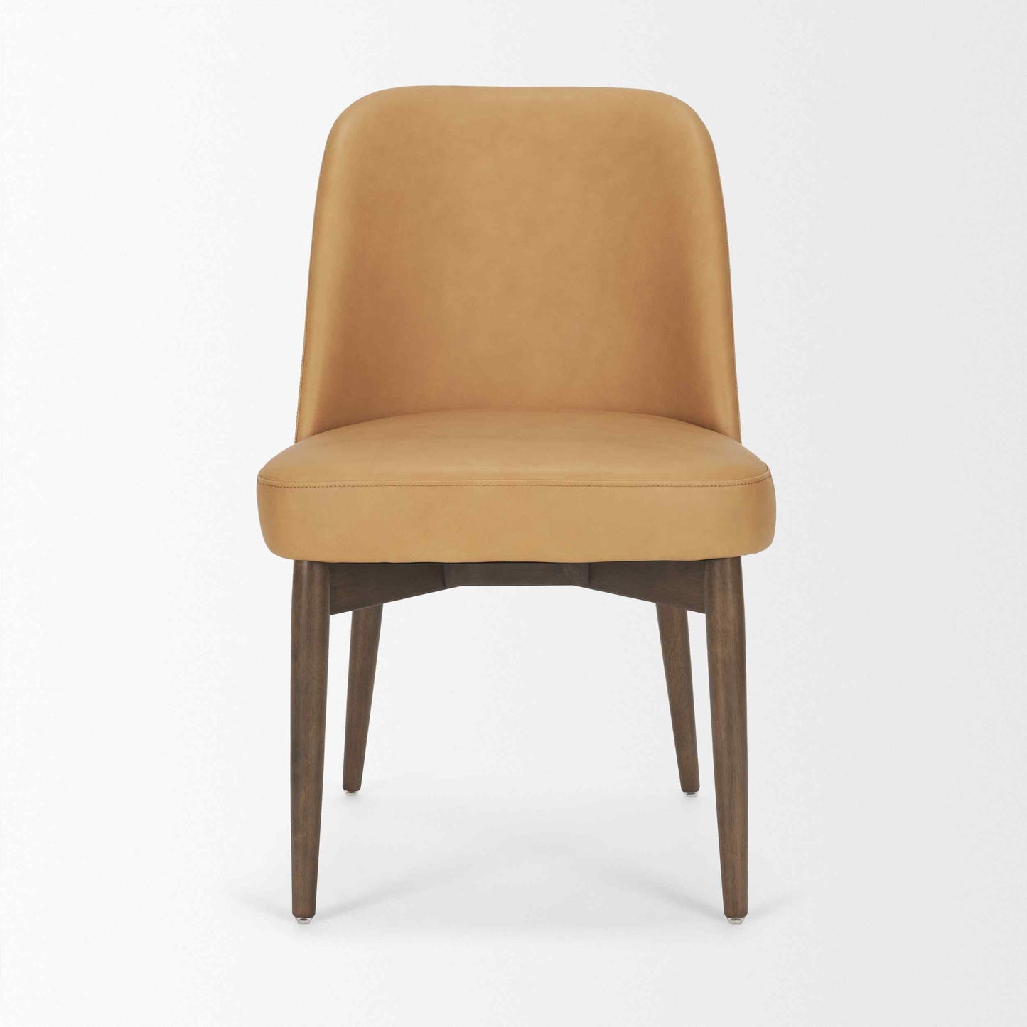 Abbie Leather Armless Dining Chair 2PC