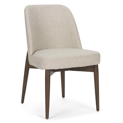 Abbie Leather Armless Dining Chair 2PC