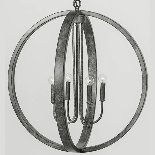 Abel Silver Metal Pendant - LOOMLAN - Noir - Pendants