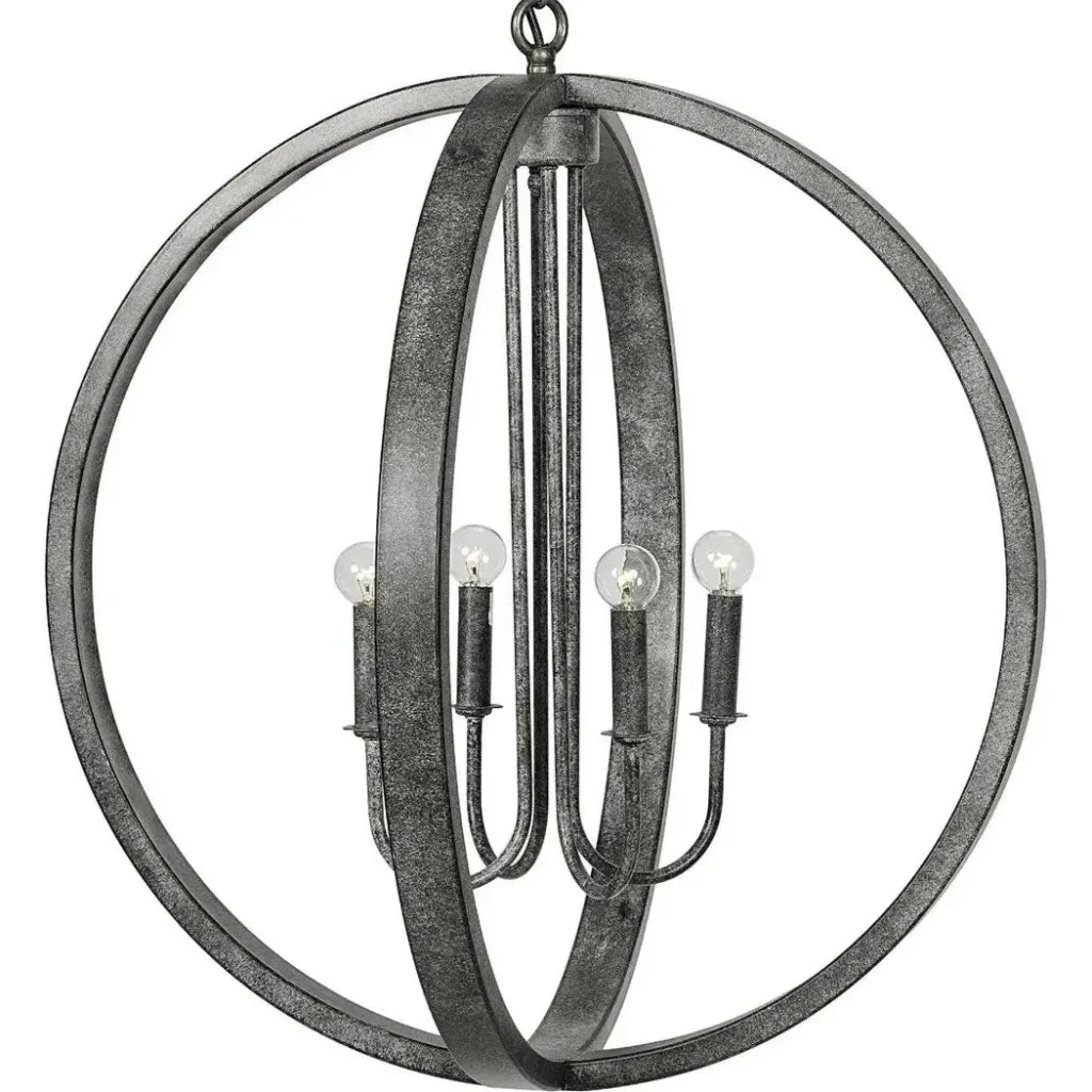 Abel Silver Metal Pendant - LOOMLAN - Noir - Pendants