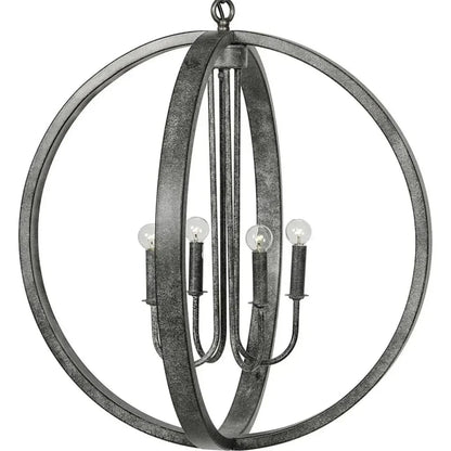 Abel Silver Metal Pendant - LOOMLAN - Noir - Pendants