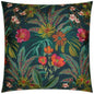 Abelia Embroidery Floral Navy Large Throw Pillow Insert - LOOMLAN - D.V. Kap - Throw Pillows
