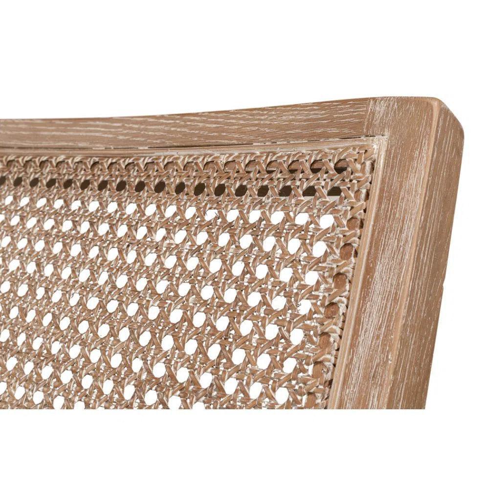 Abella Chair Whitewash Wood Cotton - LOOMLAN - Sarreid - Accent Chairs