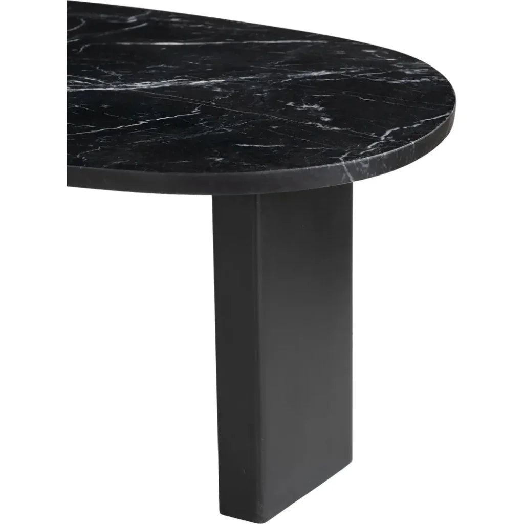 Aberdeen Black Marble & Wood Geometric Coffee Table - LOOMLAN - Zuo Modern - Coffee Tables