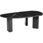 Aberdeen Black Marble & Wood Geometric Coffee Table - LOOMLAN - Zuo Modern - Coffee Tables