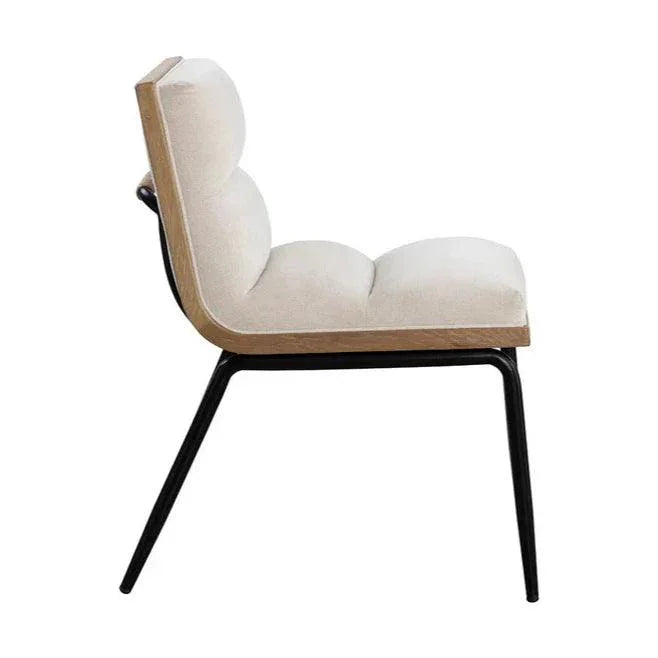 Abilene Fabric Armless Dining Chair 2PC - LOOMLAN - SUNPAN - Dining Chairs