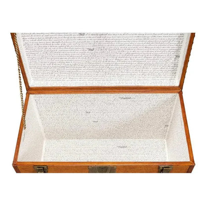 Abilene Side Table Leather Box With Stand - LOOMLAN - Sarreid - Side Tables