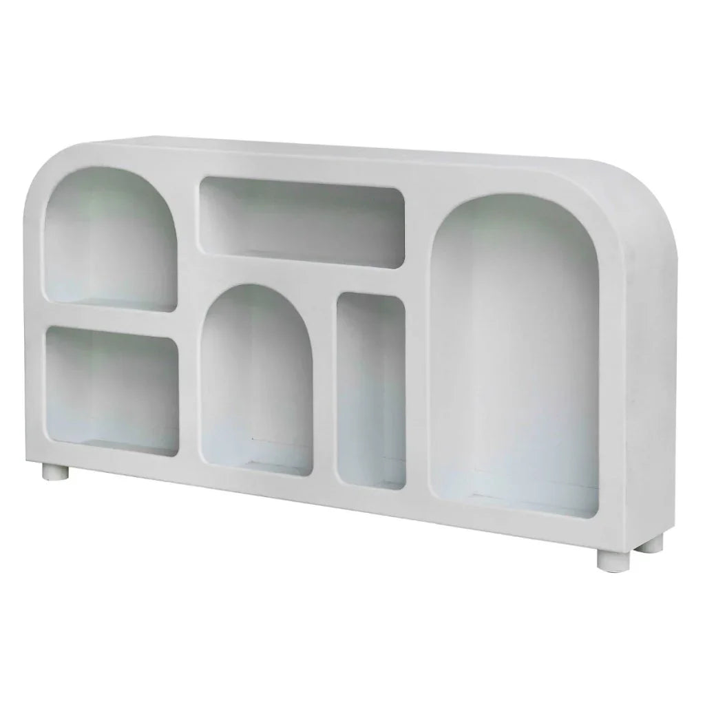 Abode Wooden White Console Table - LOOMLAN - Artesia - Console Tables