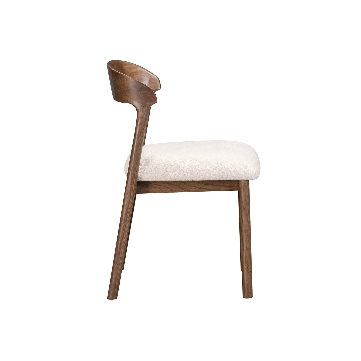 Abstract Fabric Armless Dining Chair