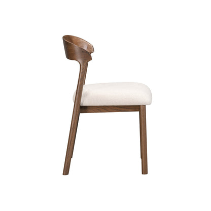 Abstract Fabric Armless Dining Chair