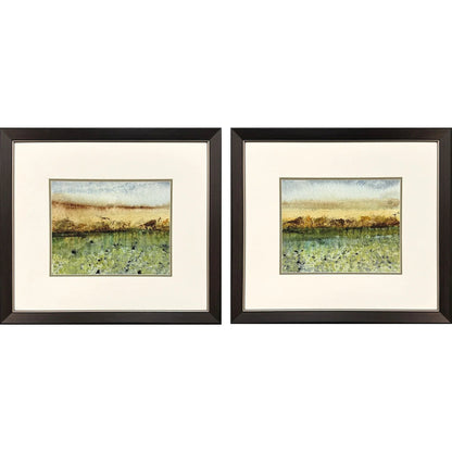 Abstract Vast Field Framed Wall Art 2PC