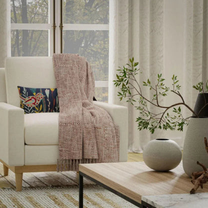 Aby Abstract Throw Blanket-Outdoor Blankets-LOOMLAN-LOOMLAN