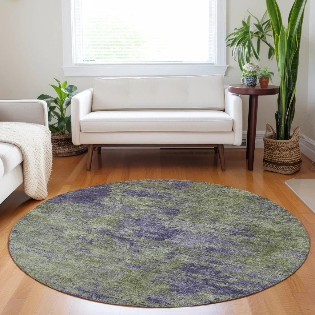 Acacina Green Washable Indoor - Outdoor Rug - LOOMLAN - LOOMLAN Rugs - Outdoor Rugs