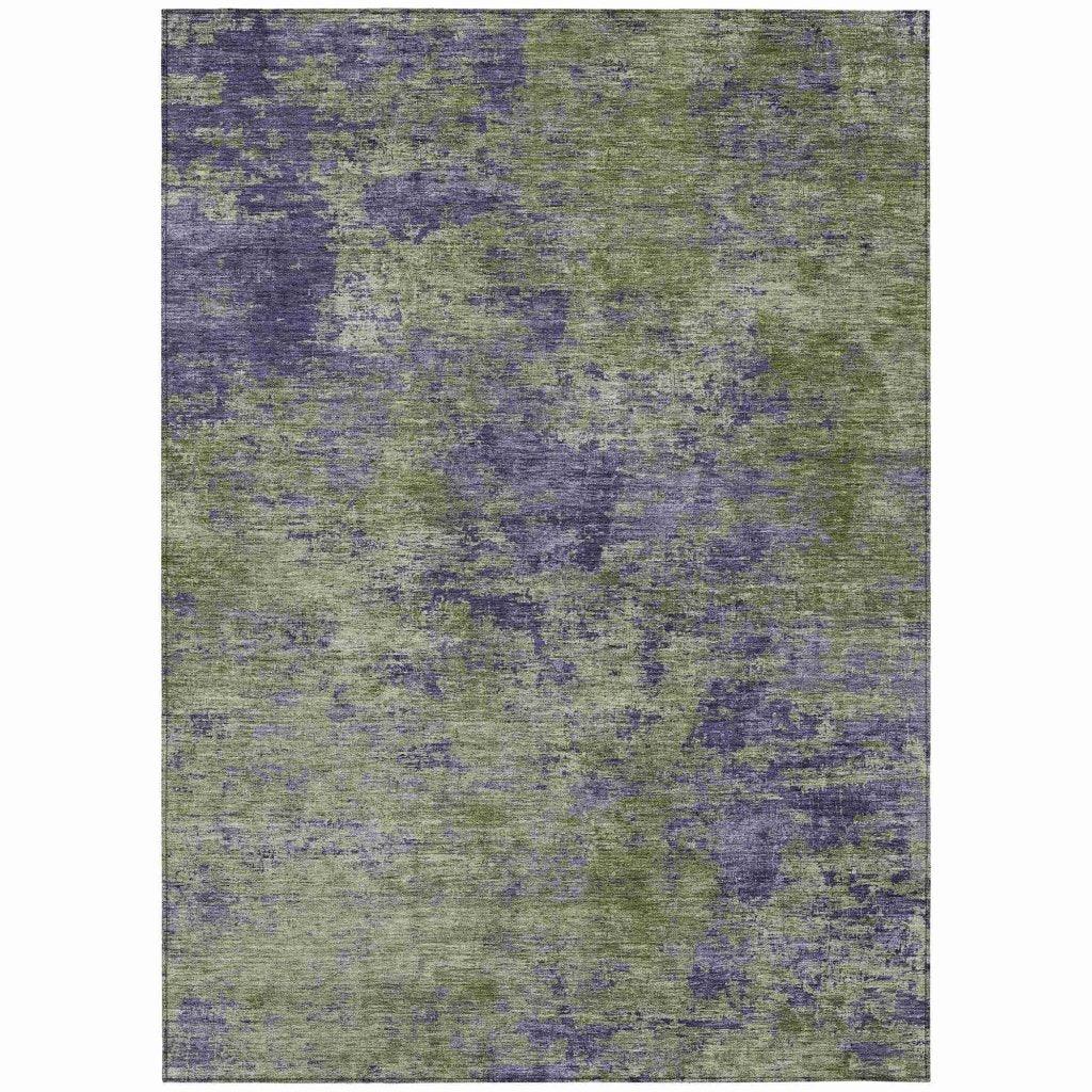 Acacina Green Washable Indoor - Outdoor Rug - LOOMLAN - LOOMLAN Rugs - Outdoor Rugs