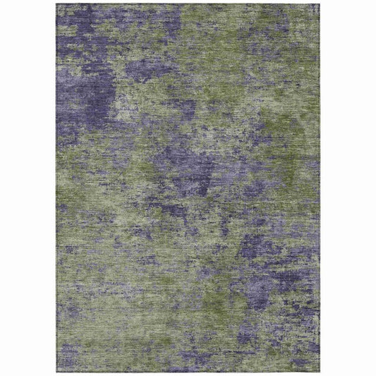 Acacina Green Washable Indoor - Outdoor Rug - LOOMLAN - LOOMLAN Rugs - Outdoor Rugs