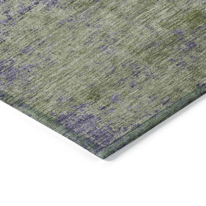 Acacina Green Washable Indoor - Outdoor Rug - LOOMLAN - LOOMLAN Rugs - Outdoor Rugs