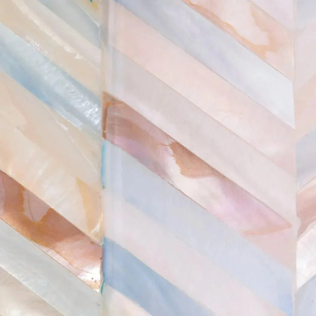 Academy Mother Of Pearl Hexagon Wall Mirror - LOOMLAN - Jamie Young - Wall Mirrors