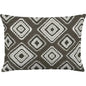 Accara Onyx Handmade Outdoor Pillow-Outdoor Pillows-Earnest Collection-20"x13" Lumbar-LOOMLAN