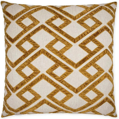 Accolade Amber Geometric Gold Large Throw Pillow Insert - LOOMLAN - D.V. Kap - Throw Pillows